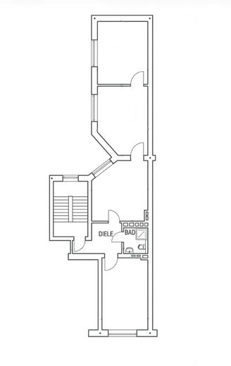 Attraktive Innenstadtlage in Düsseldorf - 3,5 Zimmer Wohnung – Grundriss