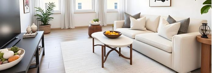 Wohnzimmer mit KI bearbeitet