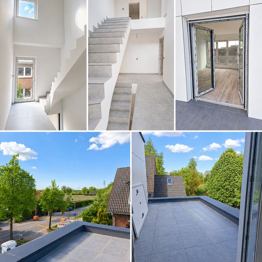 Treppenhaus und Dachterrassen