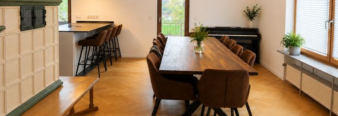 Modernize edilmiş müstakil ev | 196 m² yaşam alanı | 1.382 m² arsa | hemen taşınmaya hazır – offene Wohnküche 