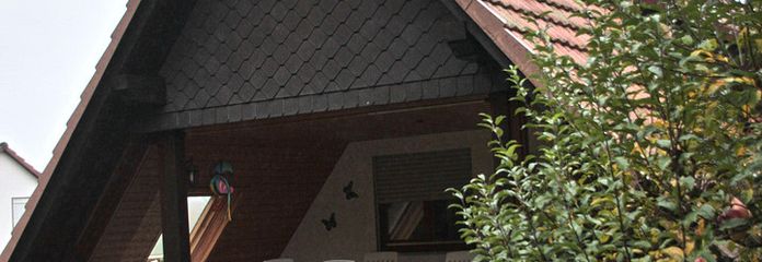 Blick auf die Loggia im DG