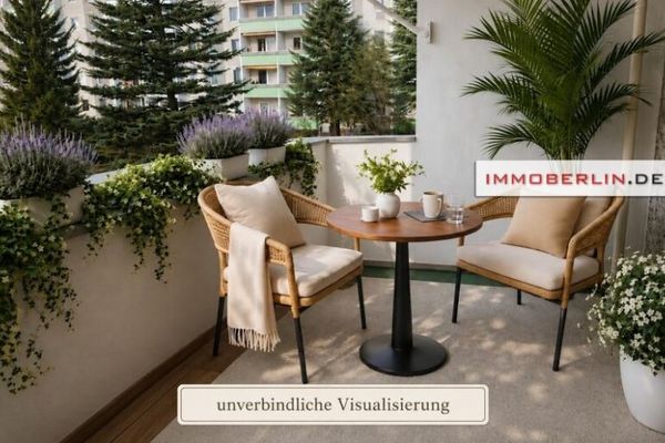 IMMOBERLIN.DE - Attractive apartment with west-facing balcony & lovely view in a nature-connected location