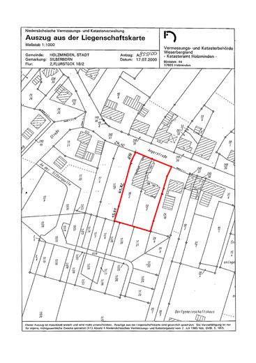 Appartement en copropriété solide de 2 pièces avec loggia et vue imprenable dans un emplacement calme – Grundstück, Liegenschaftskarte