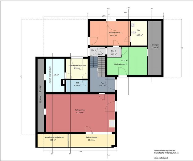 Grundriss Obergeschoss