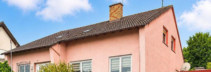 Zonder makelaarskosten! Ruime een-/tweegezinswoning met garage & tuin in Klein-Umstadt