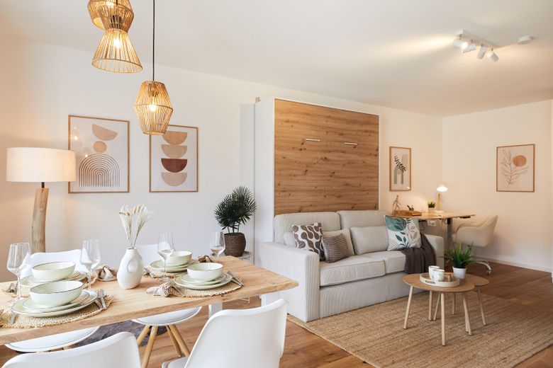 Top renoviertes und vollständig eingerichtetes Apartment in bester Schwabinger Lage - provisionsfrei – Essen + Wohnen
