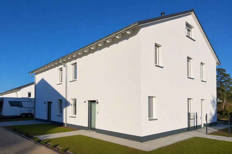 *** Ihr neues Zuhause in einer Doppelhaushälfte in Feucht, inklusive 2 Stellplätze*** – Außenansicht