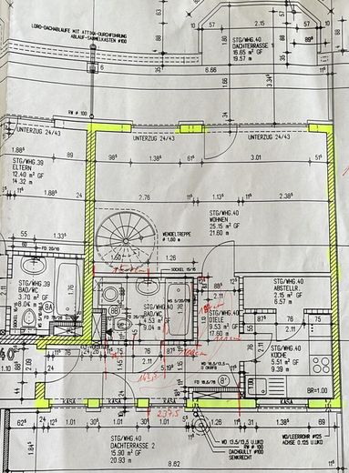 Najlepszy widok na Bremę – mieszkanie penthouse – Grundriss 1. Etage