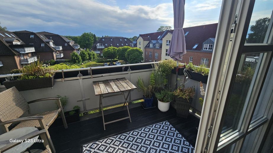 Balkon Südblick zum Innenhof