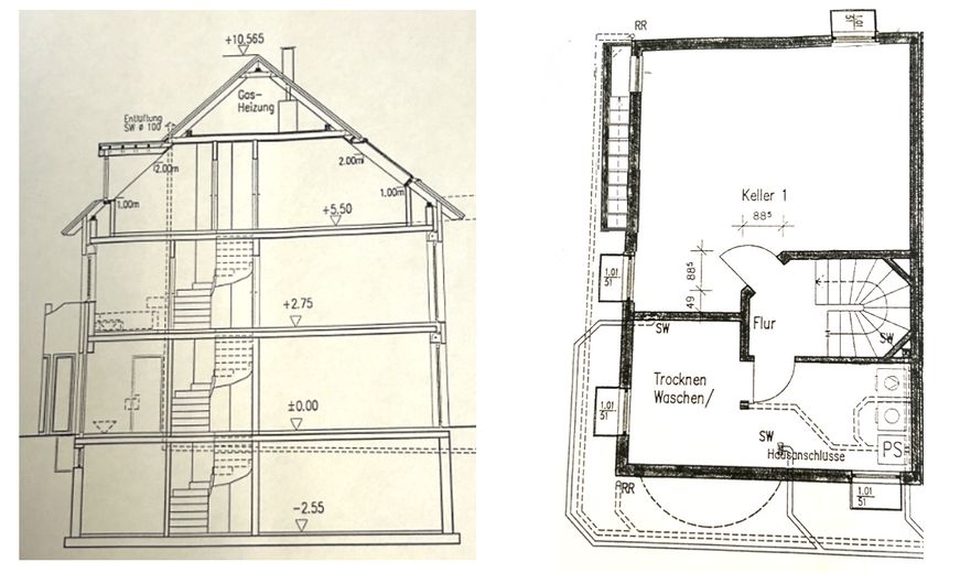 Casa a schiera di testa in posizione centrale a Paderborn – Grundriss 2