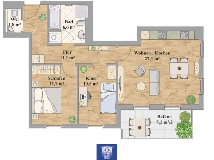 Perfekte Wohnung mit Charme im Erstbezug! – Foto 1