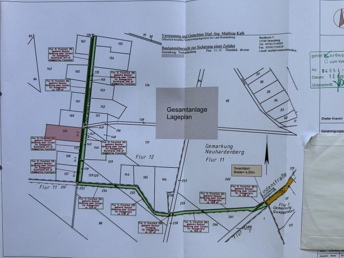 Gesamtlageplan