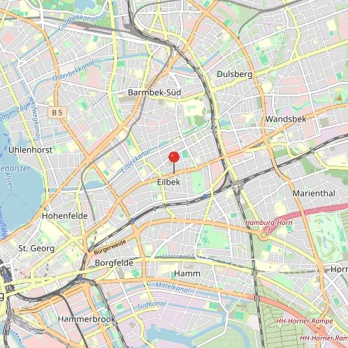Top Anlage !  Moderne 1-Zi.Wohnung in zentraler Lage von Wandsbek – Lageplan