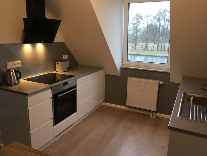 Traumhafte 2-Zimmer Ferienwohnung "Arielle" am Stettiner Haff sucht einen neuen Eigentümer – Küche
