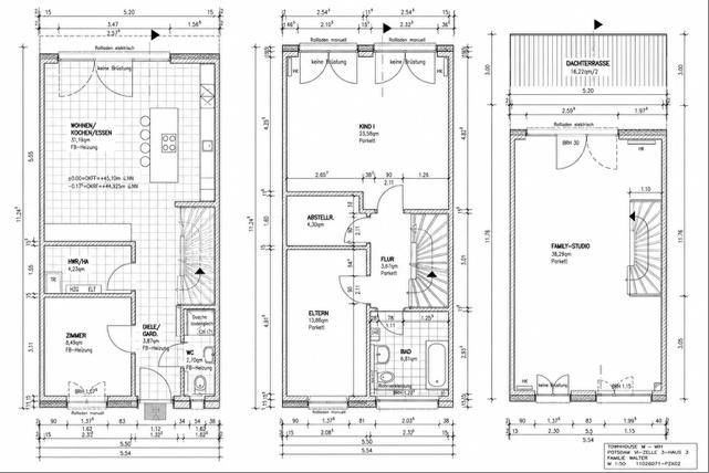 Sonne bis zum Abend! 5 Zimmer -Traum mit Dachterrasse & Garten am Buga-Park – Grundriß