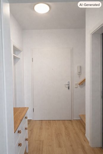 3 Zimmerwohnung in gepflegter Wohnanlage – Flur mit geplanten Vinylboden