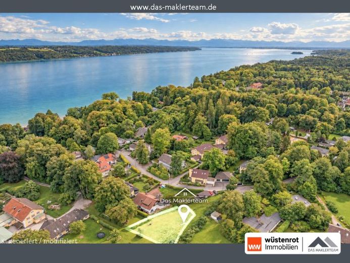 Starnberger See: Wymarzona działka dla ludzi z rozsądkiem – wymarzona działka zamiast fantazji cenowej. – Zdjęcie 1