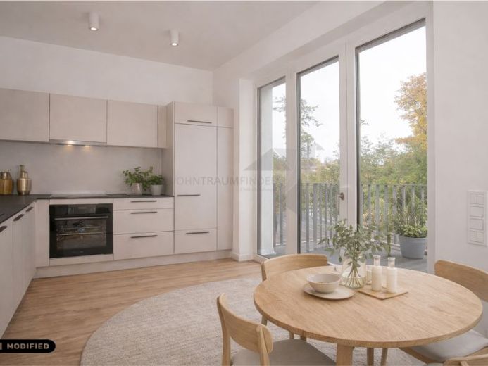 ++ Sommerangebot ++ Erstbezug! Barrierefreie 1-Raum-Wohnung mit Einbauküche und Terrasse – Foto 1