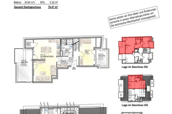 Aantrekkelijke maisonnette met groot balkon + uitzicht over de stad in een KFW 40-energiebesparend huis in het stadscentrum
