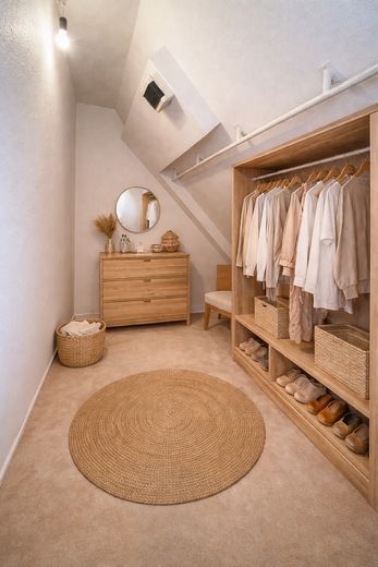 Helle, renovierte 4-Zimmerwohnung mit großer Dachterrasse und außergewöhnlichem Raumangebot – Begehbarer Kleiderschrank