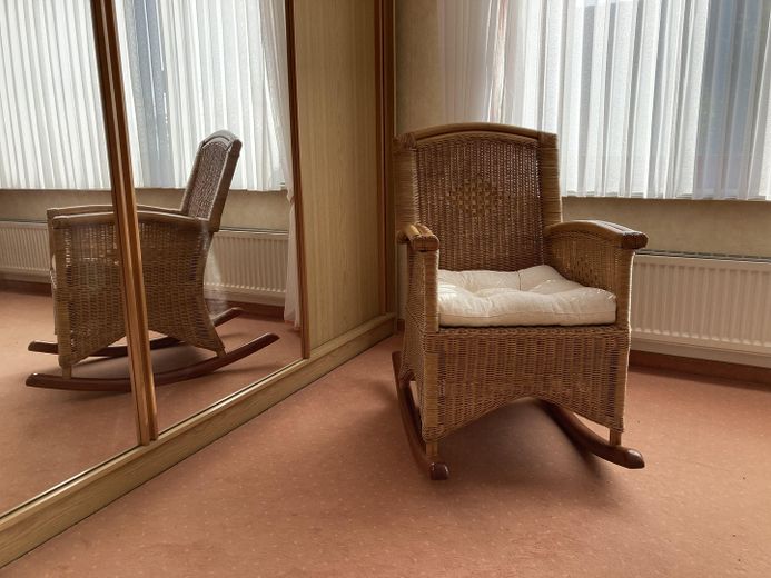 Charming detached house with a large garden in a quiet location on the edge of the forest (Wieterwald) – Schlafzimmer