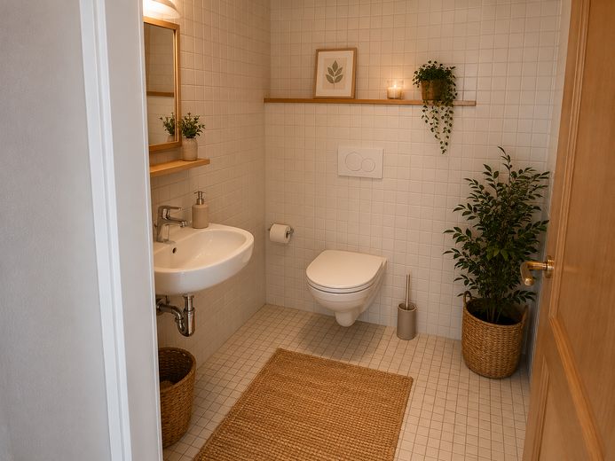 Einfamilienhaus mit 1.600 qm großem Grundstück; Privatverkauf - faires Angebot willkommen – Bad Gästezimmer