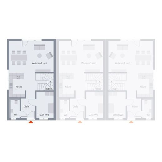 MODERNE ARCHITEKTUR MIT DEM PLUS AN WOHNKOMFORT – Grundriss Erdgeschoss