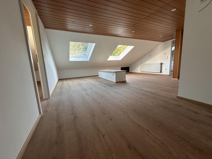 appartamento mansardato ristrutturato di 2 locali in zona tranquilla – Wohnzimmer