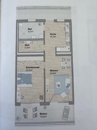 Attraktive 2-Zimmer-Wohnung – barrierefrei, mit Balkon, EBK und herrlicher Aussicht – Foto 9