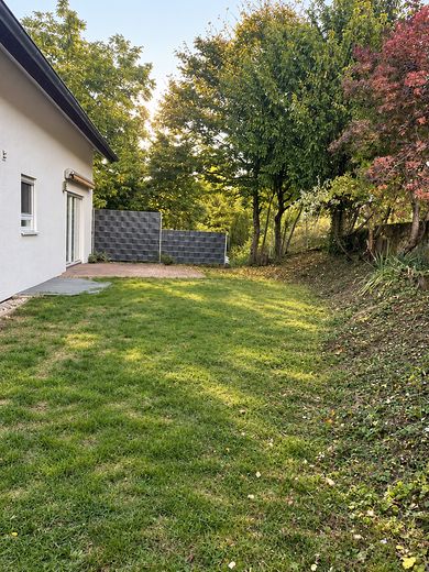 Przestronny dom rodzinny z mieszkaniem dla gości w Reichenbach-Steegen – garten mit terrasse südseite