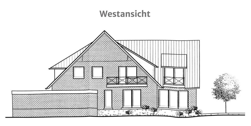 Rendite- und Entwicklungsobjekt – West-Ansicht