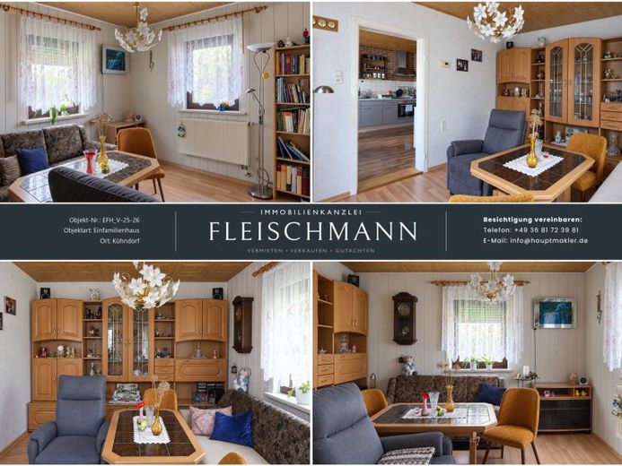 Fachwerk-Einfamilienhaus mit Garage und Garten in Kühndorf – Foto 1
