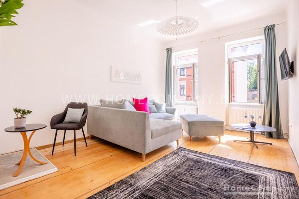 28043 HomeCompany Leipzig में सुसज्जित 4-कमरे का अपार्टमेंट, अधिकतम 6 व्यक्ति