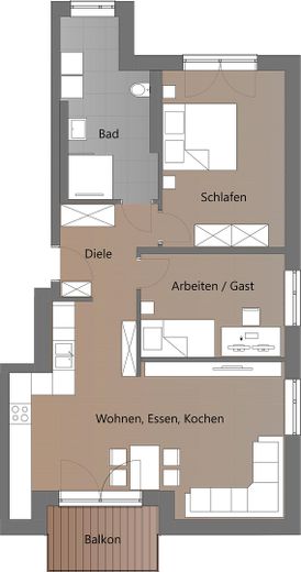 Grundriss EG-Wohnung