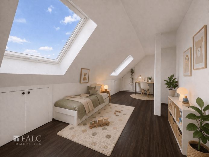 Bezugsfreie 3-Zimmer-DG-Wohnung mit ca. 95 m² in Kaarst-Holzbüttgen - ruhig gelegen &amp;  modernisiert – So könnte es aussehen
