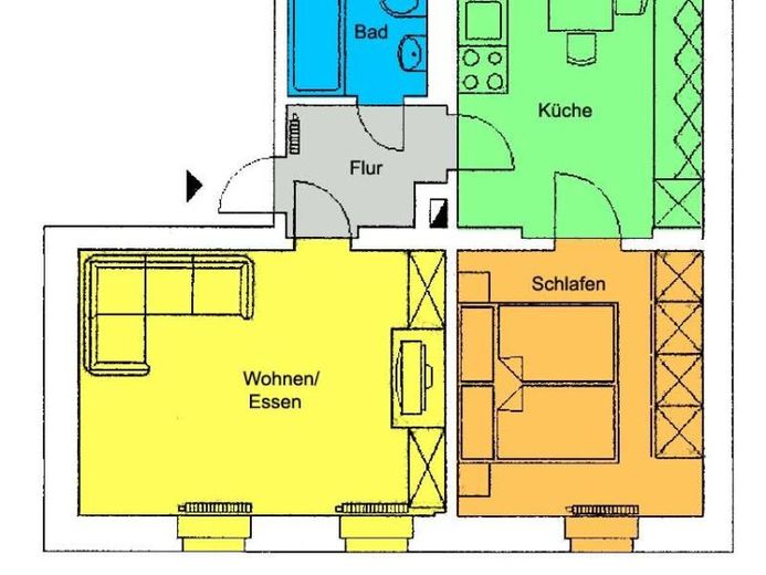 Gemütliche Wohnung mit großer Küche sowie Tageslichtbad mit Wanne! – Foto 1
