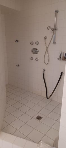 Extra shower in sauna room