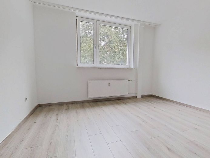 شقة فسيحة من غرفتين مع شرفة في مونستر-كيندرهاوس – Ansicht I: Schlafzimmer