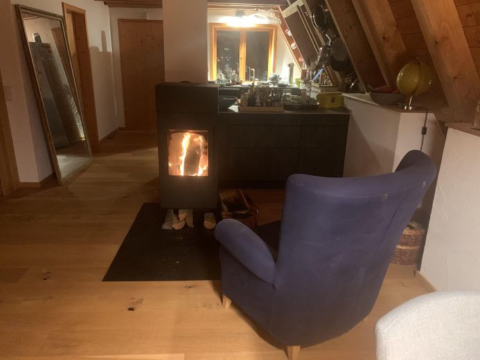 Haus bei Freising von privat – Winter am Holzofen