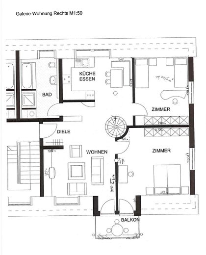 Appartement en duplex avec galerie unique, balcon orienté sud et vue dégagée sur la vallée de la Bibert – Photo 12