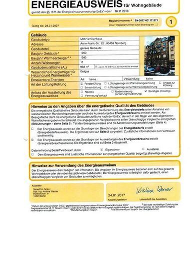Bella stanza in un appartamento condiviso rilassato - Nürnberg | Anne-Frank-Straße 22 – Energieausweis