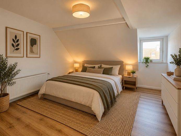 Braunfels’in sakin bir konumunda güzel 2 odalı daire – Schlafzimmer (visualisiert)