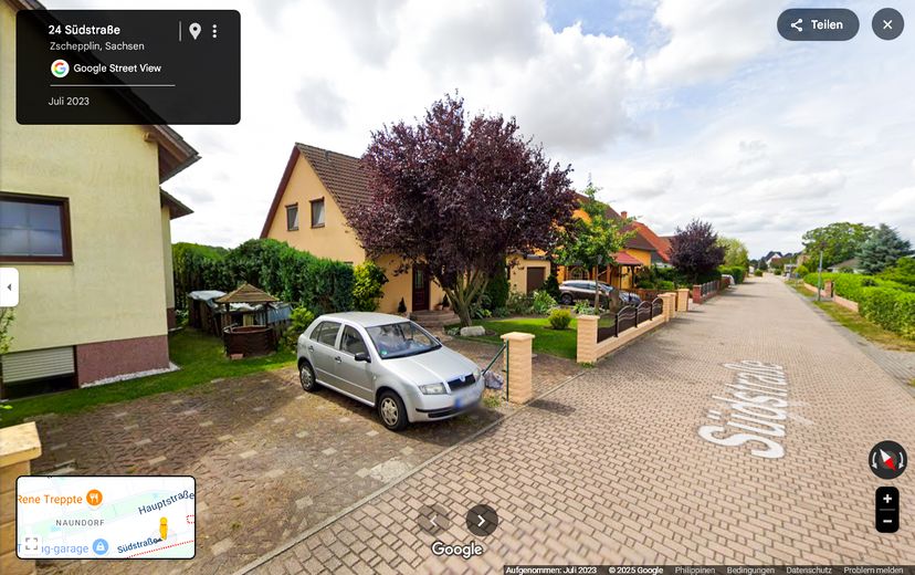 Stellplätze vorm Haus 