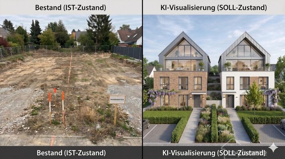 ruhiges Baugrundstück in Waldrandlage Röttenbach bei Heßdorf – Baugrundstück Röttenbach1 vorher nachher  002