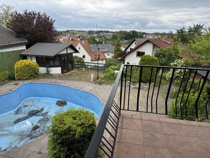 Blick vom Balkon im 1. OG