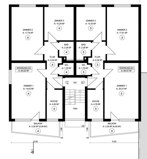 MFH with 5 units, 80% rented, well-maintained in Weinsberg – Obergeschoss