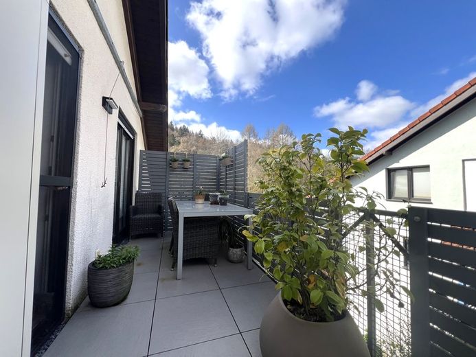 3-4 Zi. Maisonettewohnung mit Balkon, Garage und Garten in naturnaher Lage in Wuppertal-Beyenburg – Balkon
