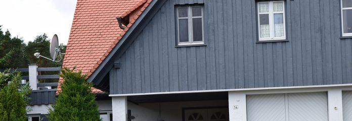 Garagen beim Hauseingang