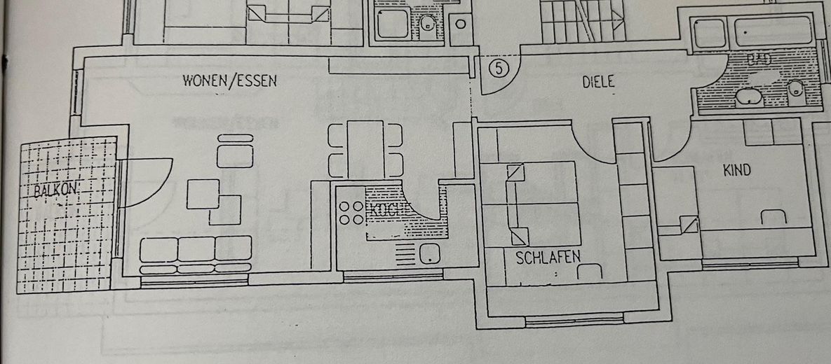 Schöne 3,5-Zimmer-Wohnung mit Balkon in Gerlingen – Grundriss (ähnlich)