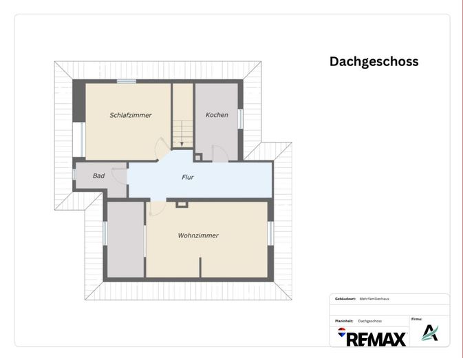 5 auf einen Streich - Mehrfamilienhaus, 5 Wohnungen mal etwas individueller – Obergeschoss